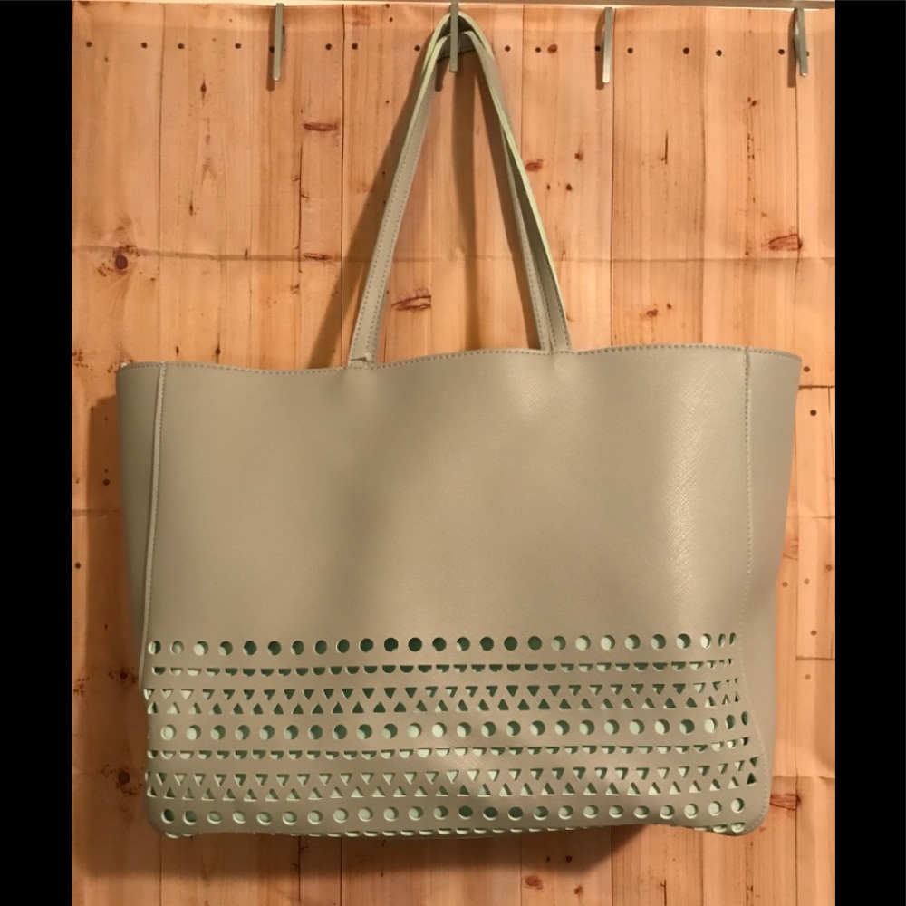 NWT BATH AND BODY WORKS LARGE TOTE Turquoi…